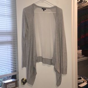 Grey and white cardigan